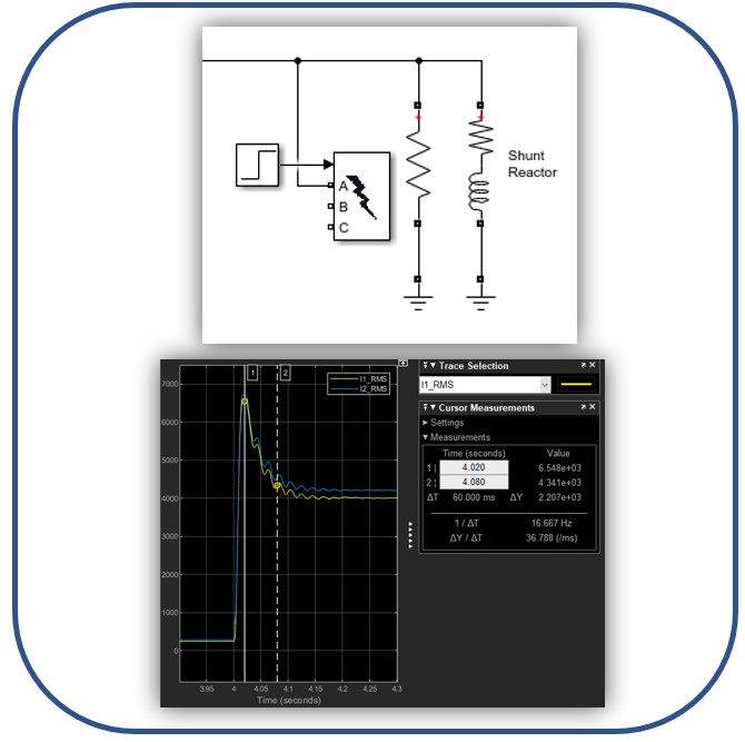 three phase fault block in simulink